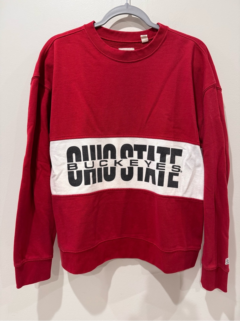 OSU Ohio State Buckeyes Scarlett Crewneck Sweatshirt M Tailgate